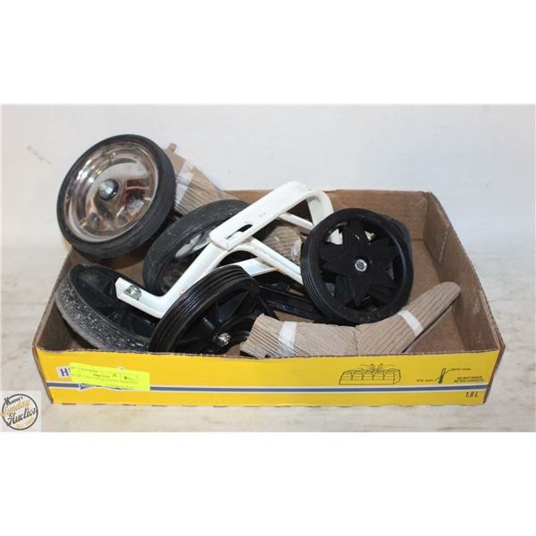 LOT OF 3 SET OF TRAINING WHEELS
