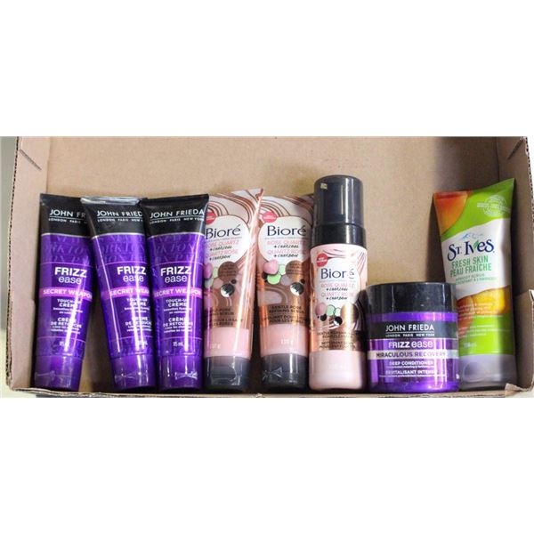 FLAT OF HAIR CONDITIONERS & SKIN CLEANSERS