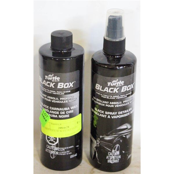 2 BOTTLES OF WAX/DETAILER