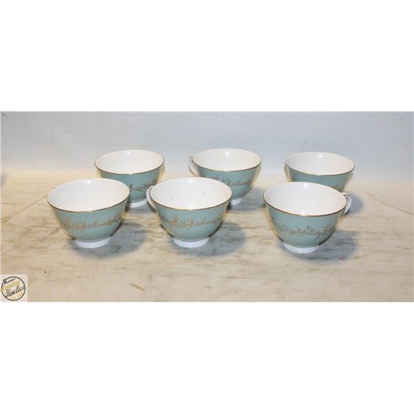 ROYAL DOULTON 6 PIECE SET TEA CUPS