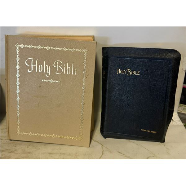 2 VINTAGE HOLY BIBLES