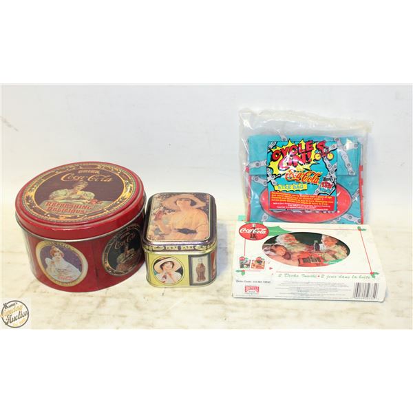 BOX VINTAGE COLA 4 ITEM LOT