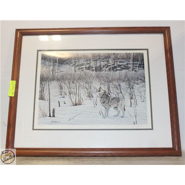 PAUL RANKIN WOLF SIGNED ARTWORK