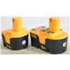 Image 1 : TWO RYOBI BATTERIES 18V & 12V