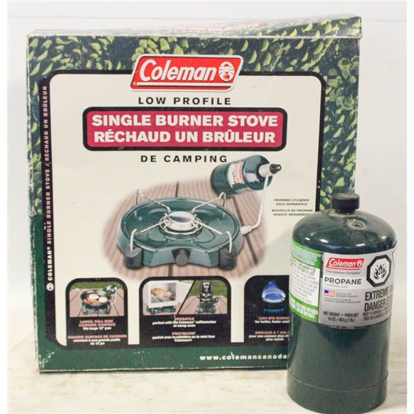 SINGLE BURNER CAMP STOVE WITH PROPANE