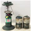 Image 1 : COLEMAN DUAL LANTERN PROPANE & 2 EXTRA FULL
