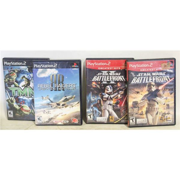 4 PLAYSTATION GAMES - ONLY 1 WITH MANUAL