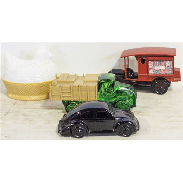 AVON NESTING HEN AND CARS