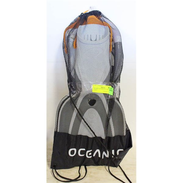 SNORKEL & FLIPPER SET ADULT LARGE