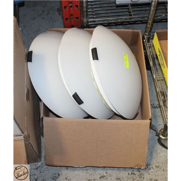 FLUSHMOUNT LIGHTS SET OF 3 18”