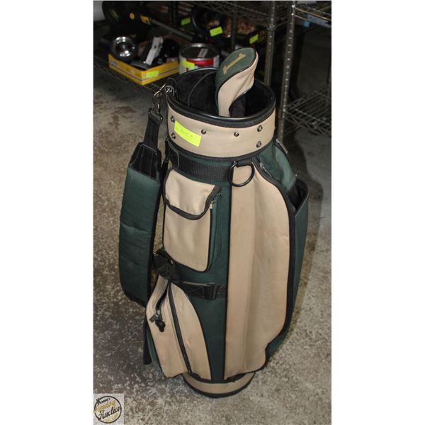 SPALDING GOLF BAG AND CLUB COVERS