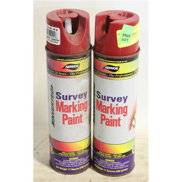2 FULL SURVEY MARKING PAINT RED
