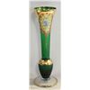 Image 1 : VTG MURANO ENAMELED & GILT BUD VASE