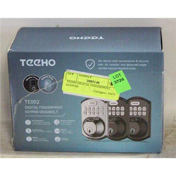 TEEHO DIGITAL FINGERPRINT KEYPAD