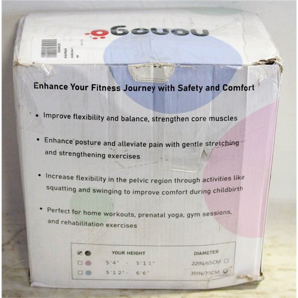 NONOGO ANTI-BURST STABILITY BALL BLACK