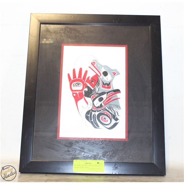 RICHARD SHORTY WOLF DANCER CROW SPIRIT PRINT