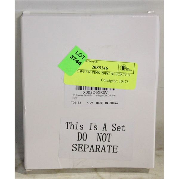 HALLOWEEN PINS 20PC ASSORTED