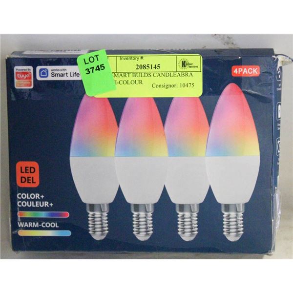 APP SMART BULDS CANDLEABRA MULTI-COLOUR