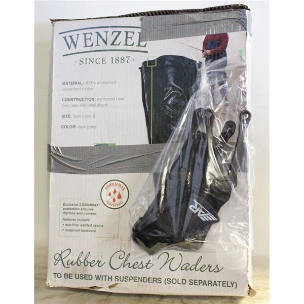 WENZL WADERS MEN'S SIZE 8 - INCLUDES