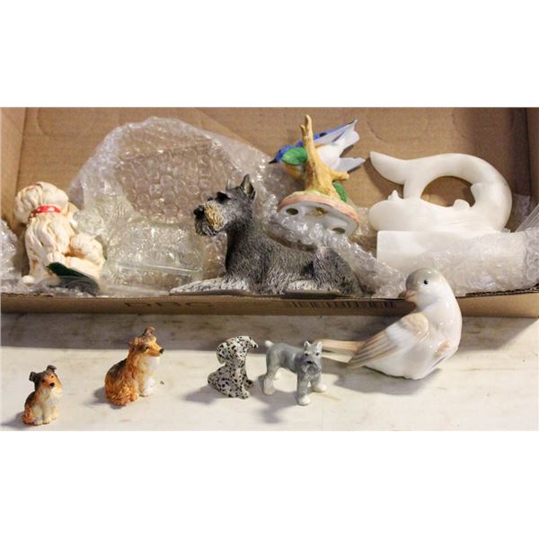 FLAT OF DOGS AND BIRDS