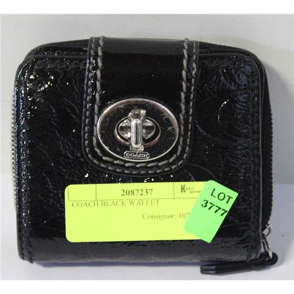 COACH BLACK WALLET