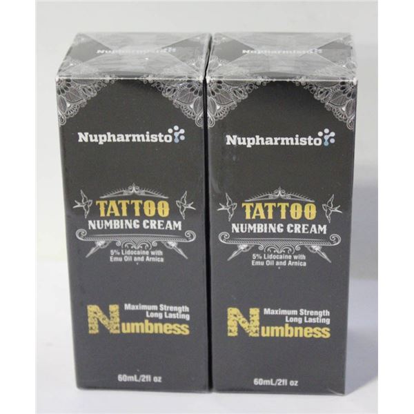 2 NUPHARMISTO TATTOO NUMBING CREAM