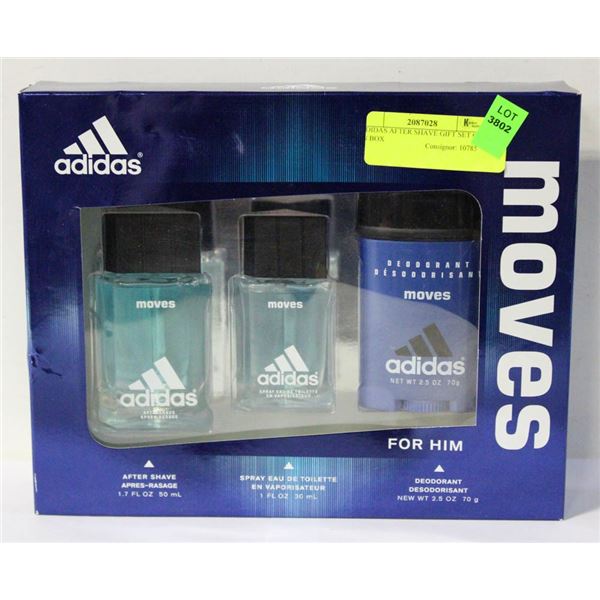 ADIDAS AFTER SHAVE GIFT SET OF 3 IN BOX