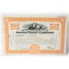 Image 1 : 100 SHARES IRVING TRUST COMPANY 1931