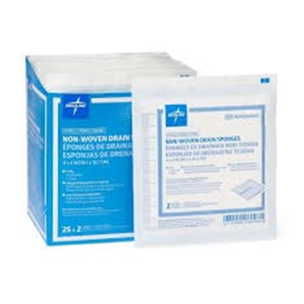 NEW MEDLINE 50 X 2 NON-WOVEN GAUZE SPONGES