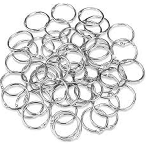 NEW AMOSTBY LOOSE LEAF BINDER RING 50PCS