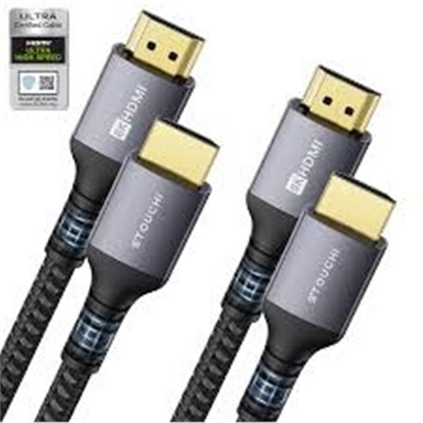 NEW STOUCHI HDMI CABLES 2PK 6FT