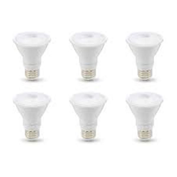 NEW AMAZON BASICS 50W WARM WHITE 6PK LED LIGHTBULB
