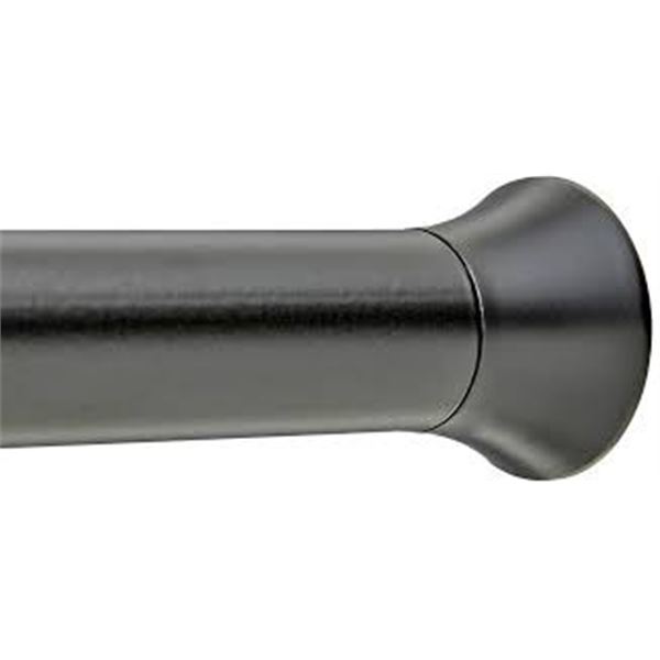 NEW AMAZON BASICS ADJUSTABLE SHOWER CURTAIN ROD