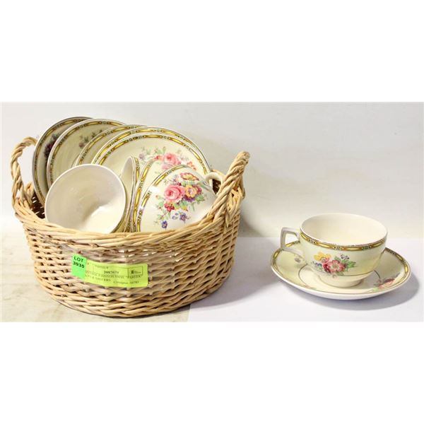 VINTAGE JOHNSON BROS. "PAREEK" CUPS & SAUCERS