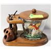Image 1 : VINTAGE PIPE CADDY W/ ASST. LOT OF PIPES