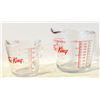 Image 1 : VINTAGE FIREKING MEASURING CUPS (2)