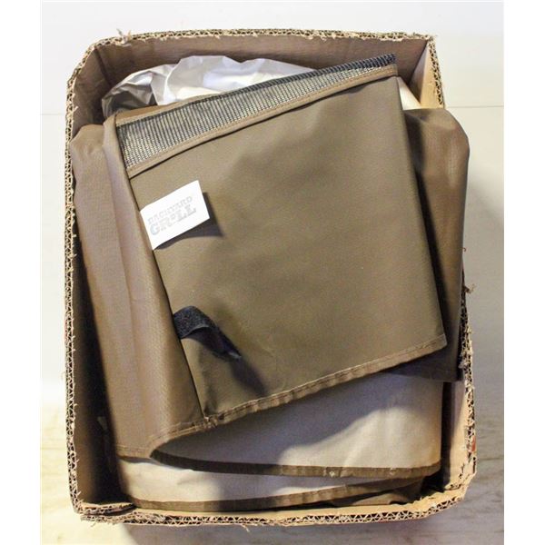 BBQ COVER- CANVAS- 61" X 43" X 19.5"- NEW