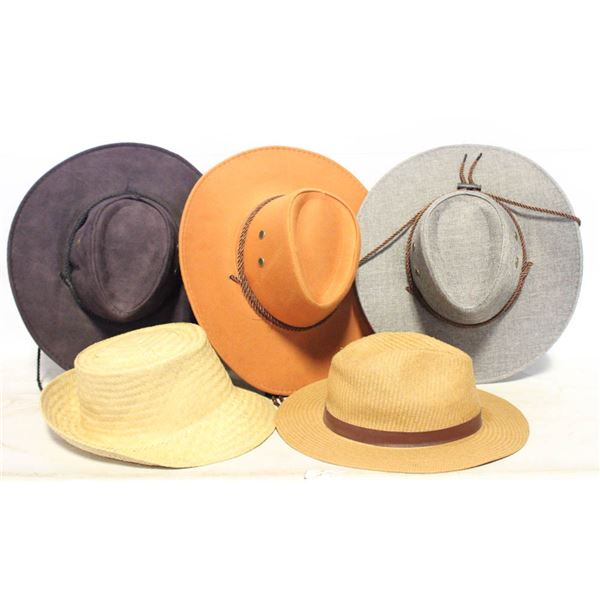 HATS- BOX LOT ASSORTED- 5PIECES