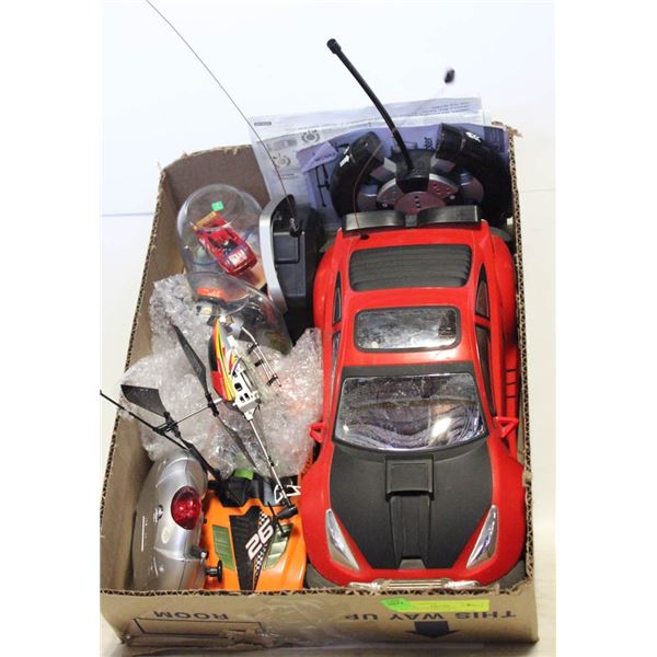 REMOTE CONTROL CARS- ASSORTED- UNTESTED