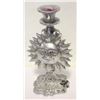 Image 1 : METAL "SUN" CANDLE STAND- 10" X 6"
