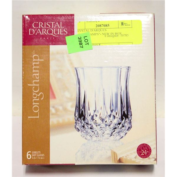 CRYSTAL D'ARQUES "LONGCHAMPS"- NEW IN BOX