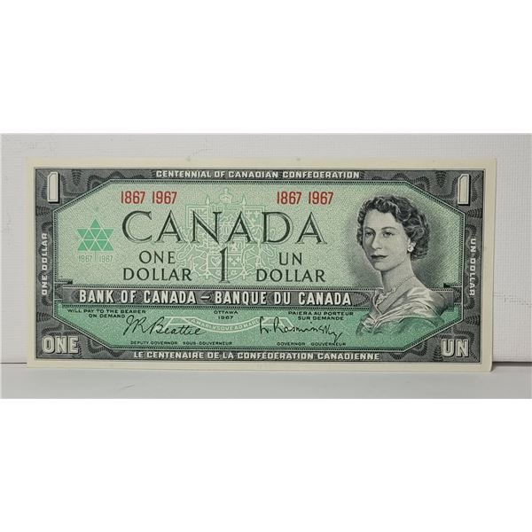 10)  CANADIAN CENTENIAL$1.00 BANKNOTE,