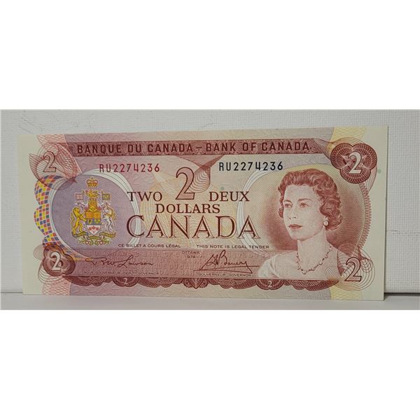 6)  CANADIAN $2.00 UNCIRCULATED BANKNOTE