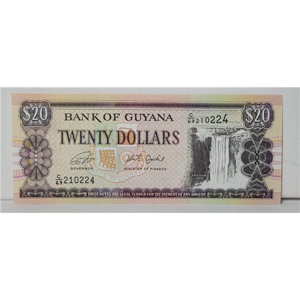2)  FROM 1966-1989 BANK OF GUYANA $20.00