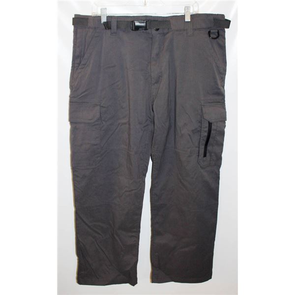 BC CLOTHING XXL GREY CARGO PANTS