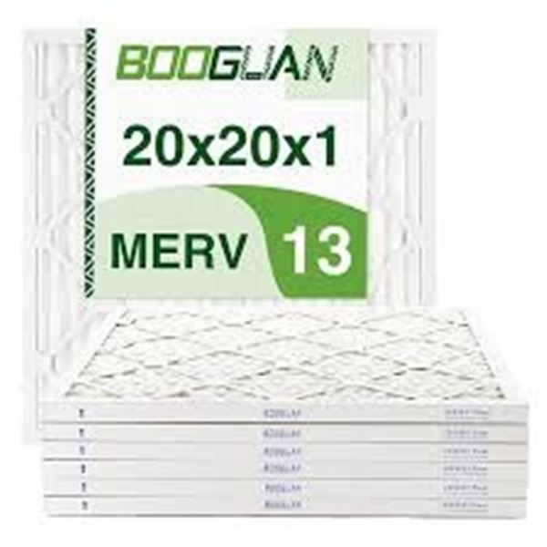 NEW BOOGUAN 6PK 20X20X1 MERV 13 AIR FILTERS