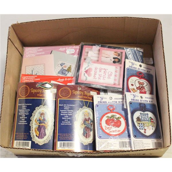 14 ASST SMALLER CROSS STITCH KITS