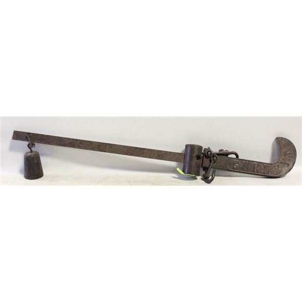 ANTIQUE GURNEYS CAST IRON BEAM SCALE