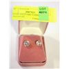 Image 1 : ESTATE SOLITAIRE EARRINGS IN BOX-ESTATE
