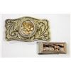 Image 1 : ESTATE MONEY CLIP & BELT BUCKLE TOGETHER